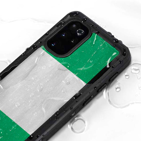 Nigeria Flag Distressed Galaxy S20 Plus Waterproof Case